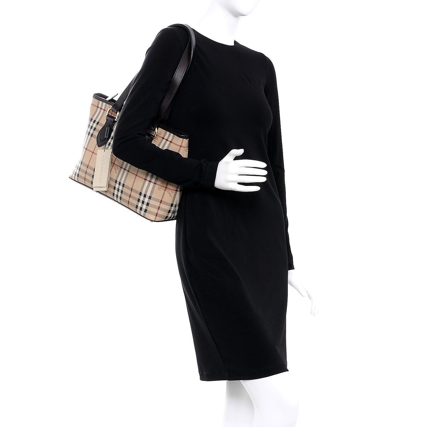 Haymarket Check Medium Regent Tote Chocolate