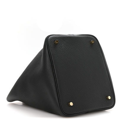 Hermes Taurillon Clemence Picotin Lock 22 MM Black 4 of 13