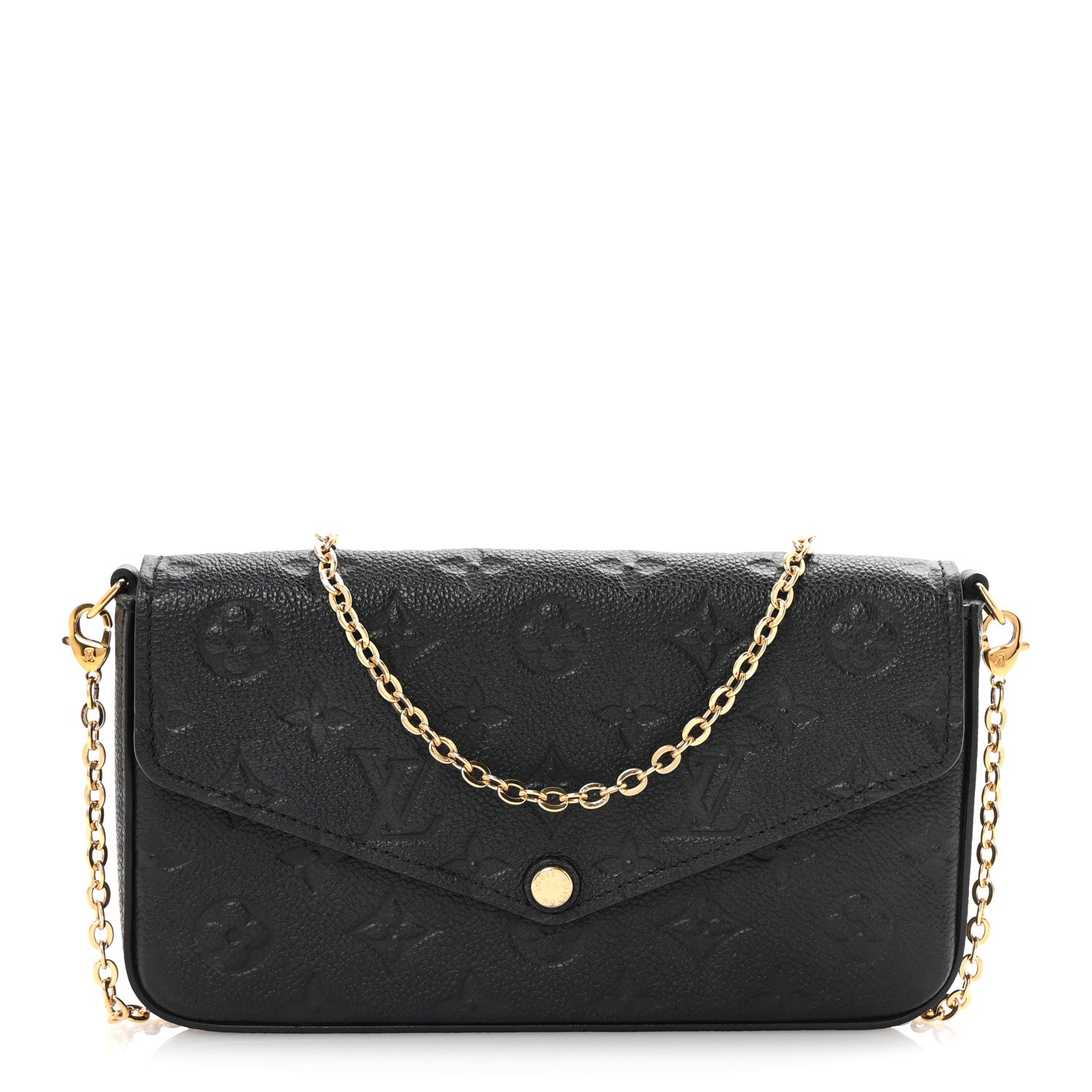 Louis Vuitton Empreinte Pochette Felicie Chain Wallet Black 1 of 9