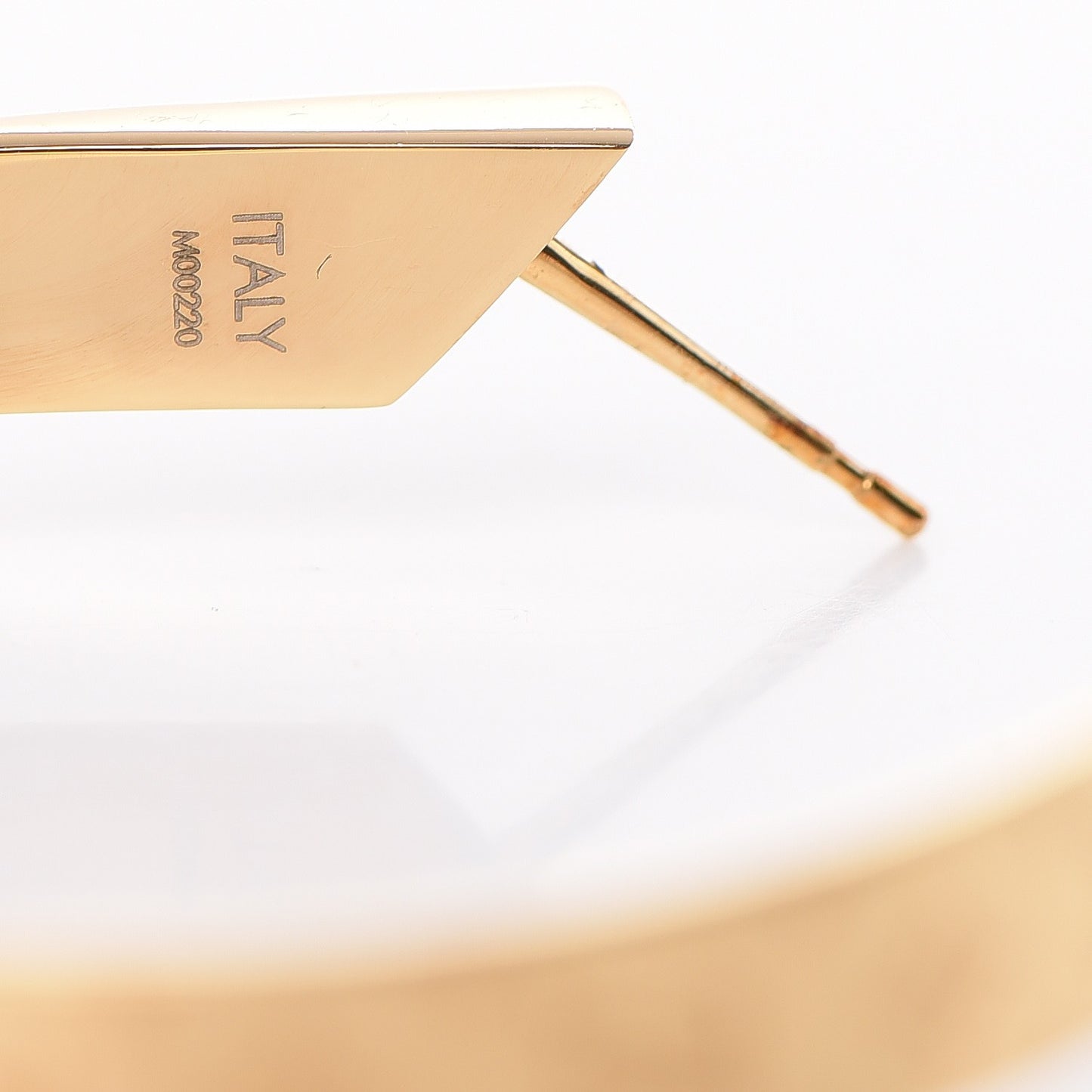 Nanogram Hoop Earrings Gold