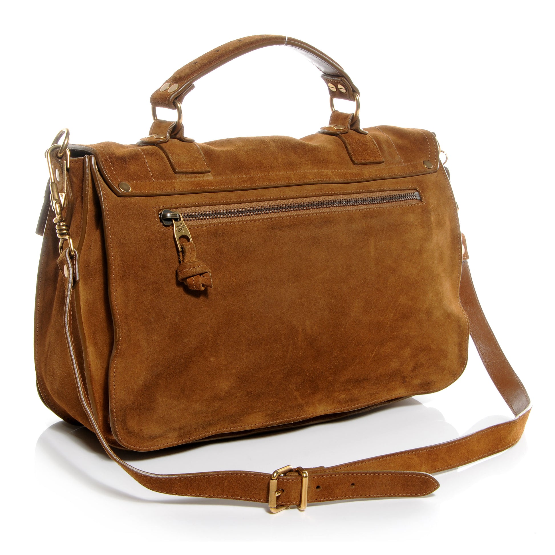Proenza Schouler Suede PS1 Medium Satchel Tobacco 3 of 12