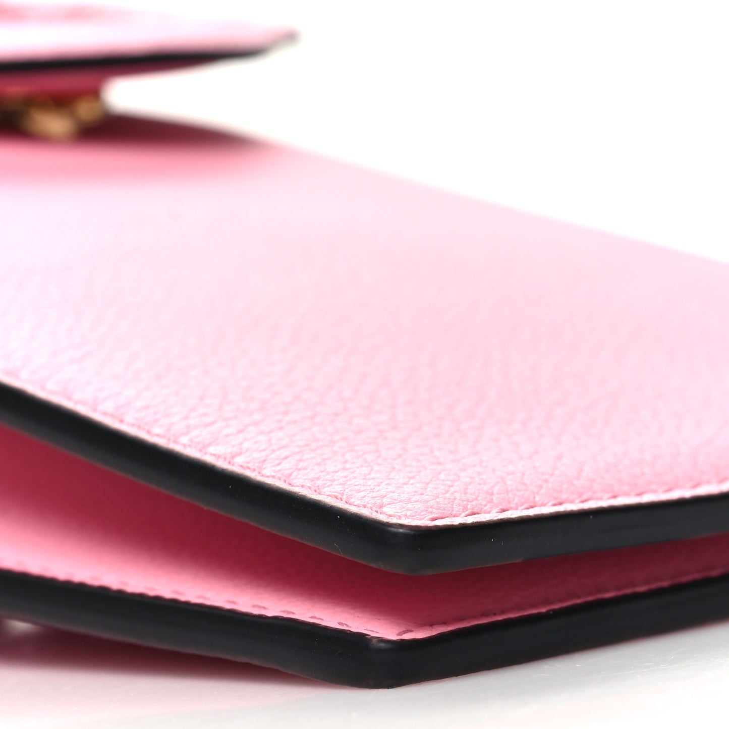 Calfskin La Medusa Chain Crossbody Phone Pouch Pink