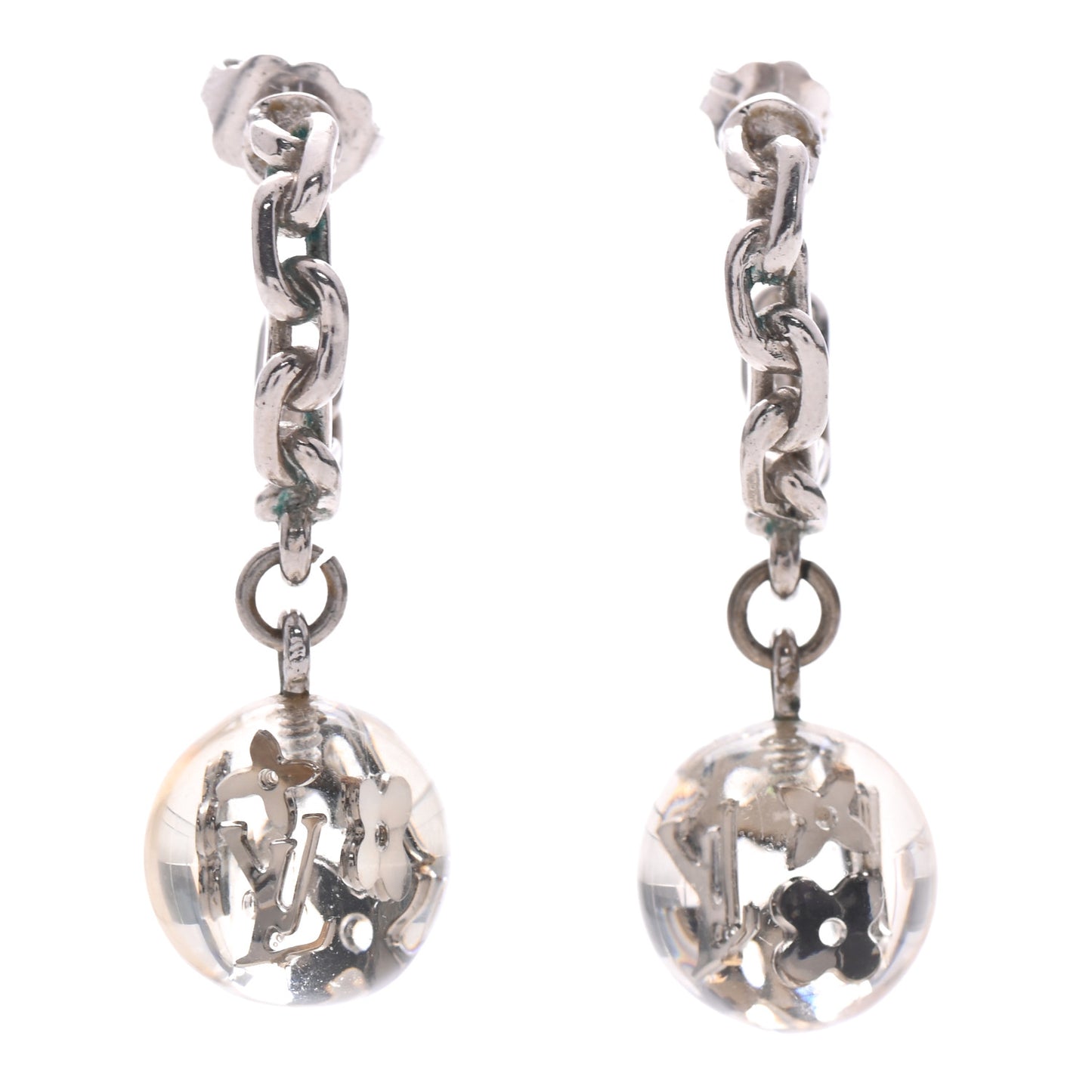 Resin Bubbles Inclusion Earrings Transparent