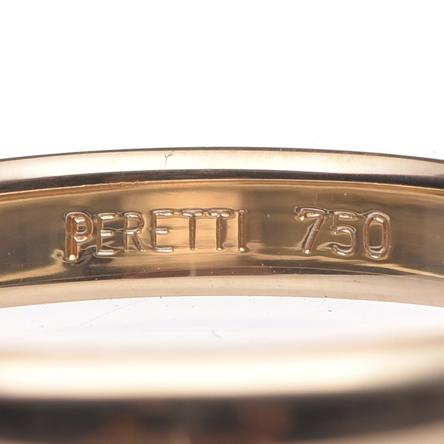 18K Yellow Gold Diamond Elsa Peretti Band Ring 49 5