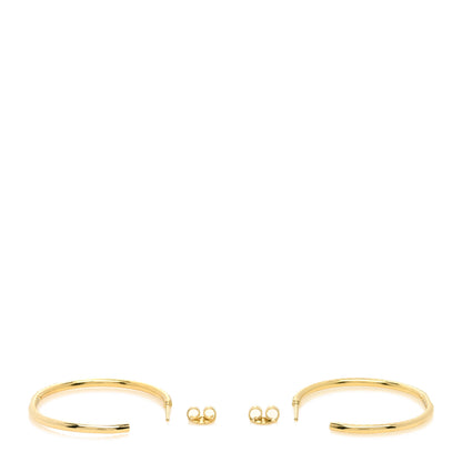 Roberto Coin 18K Yellow Gold Diamond .98ctw Micro Pave Hoop Earrings 3 of 4
