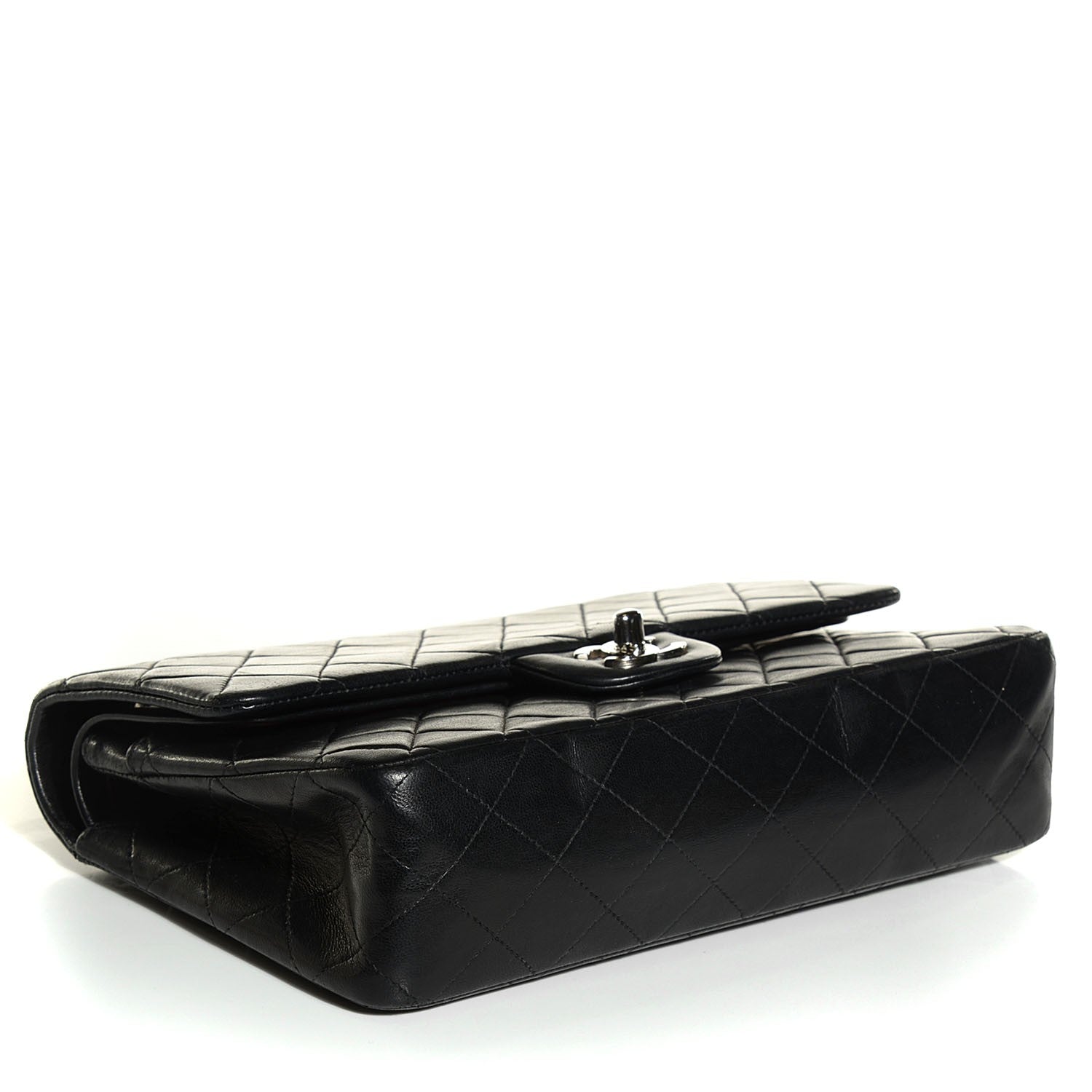 Chanel Lambskin Quilted Medium Double Flap Black 4 of 9