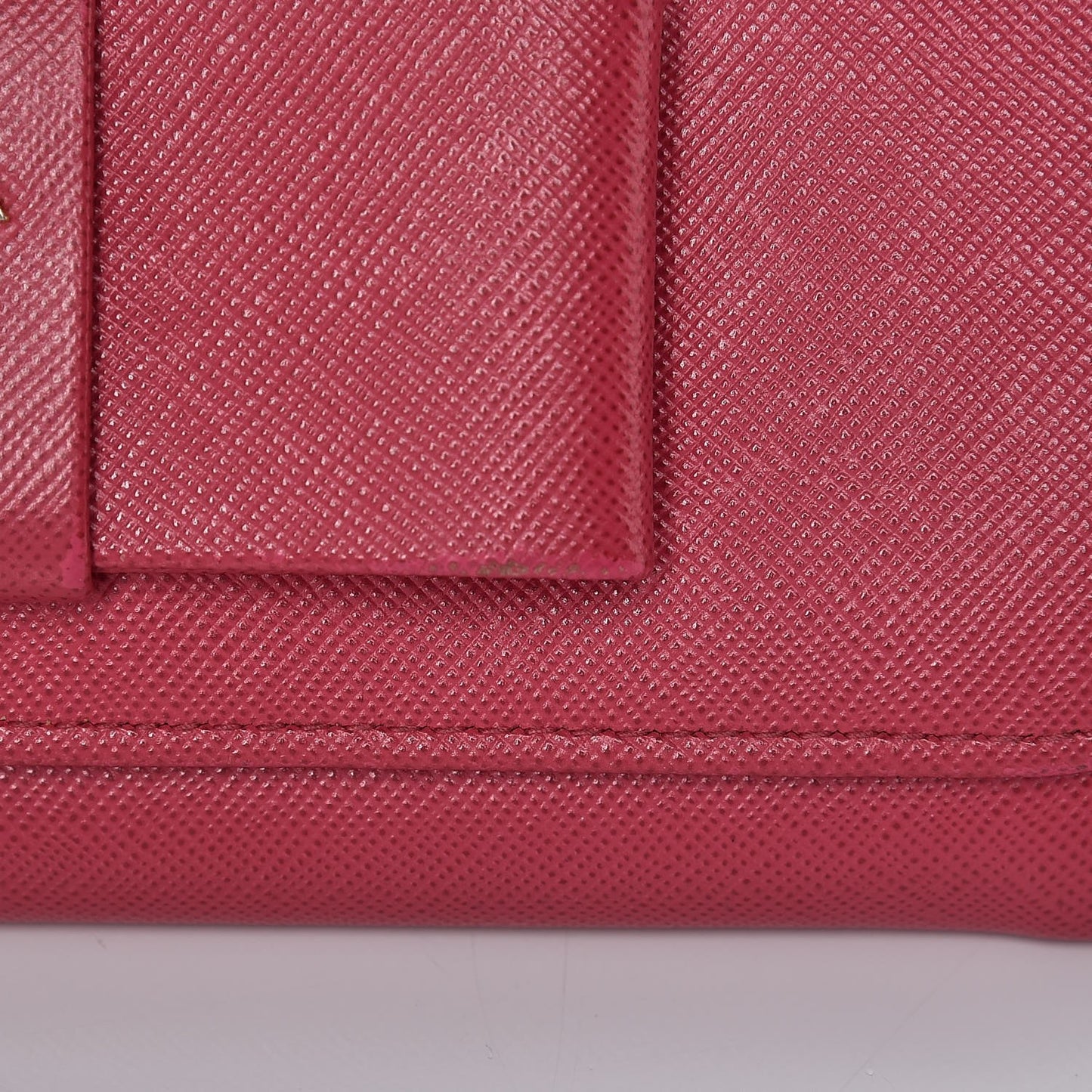 Saffiano Bow Continental Wallet Peonia