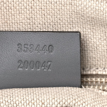 Gucci GG Supreme Monogram Small Zippered Tote Ecru Grigio 7 of 10