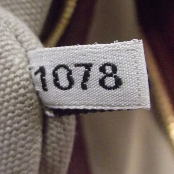 Leather Striping Bowler Tote Bag Chestnut