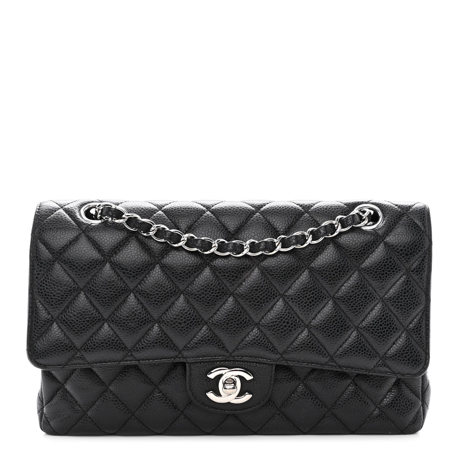 Chanel Caviar Quilted Medium Double Flap Black 1 of 10