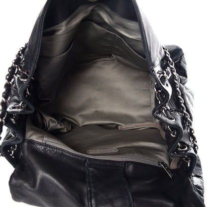 Chanel Lambskin Patent Calfskin Brooklyn Patchwork Flap Black 7 of 10