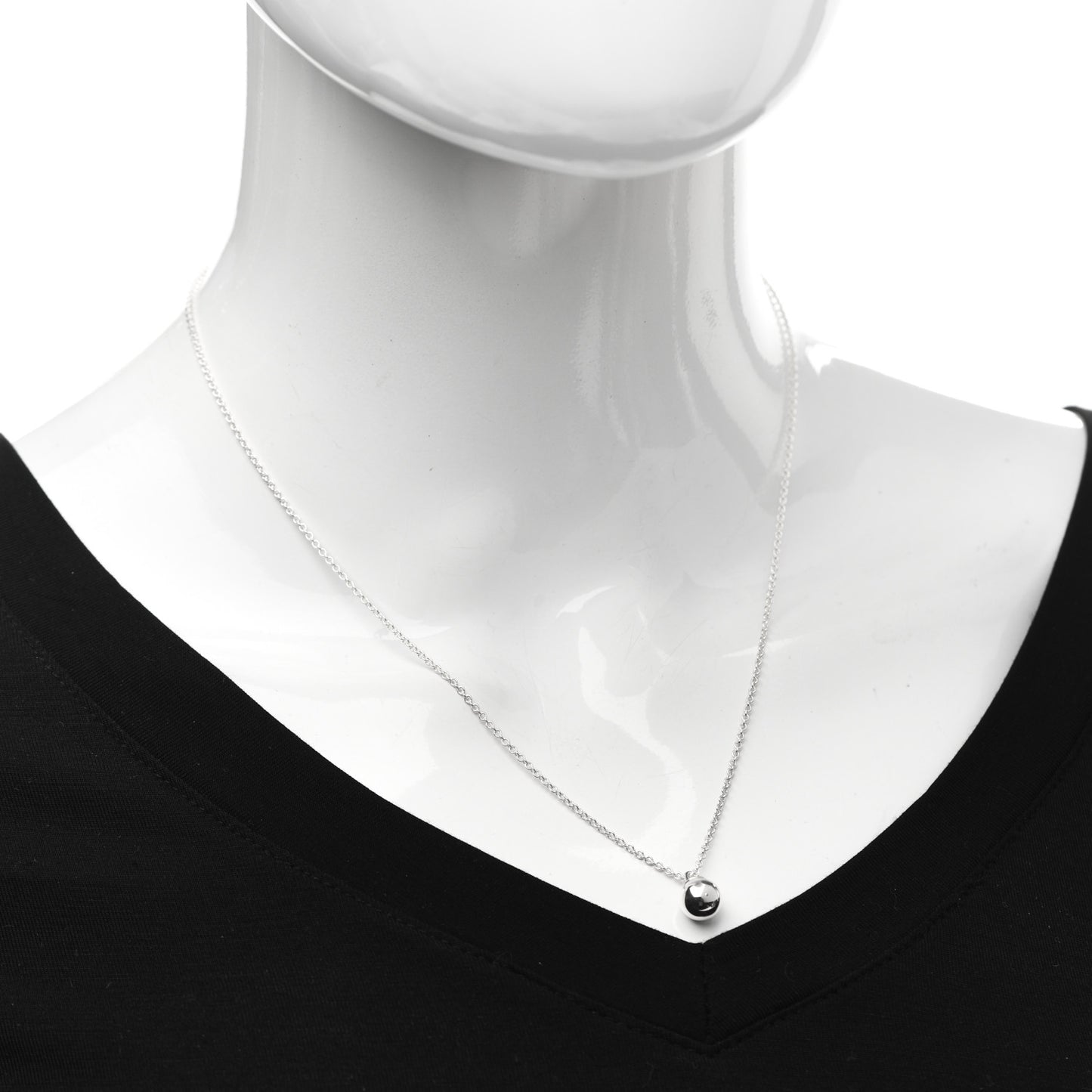 Sterling Silver 8mm HardWear Ball Pendant Necklace