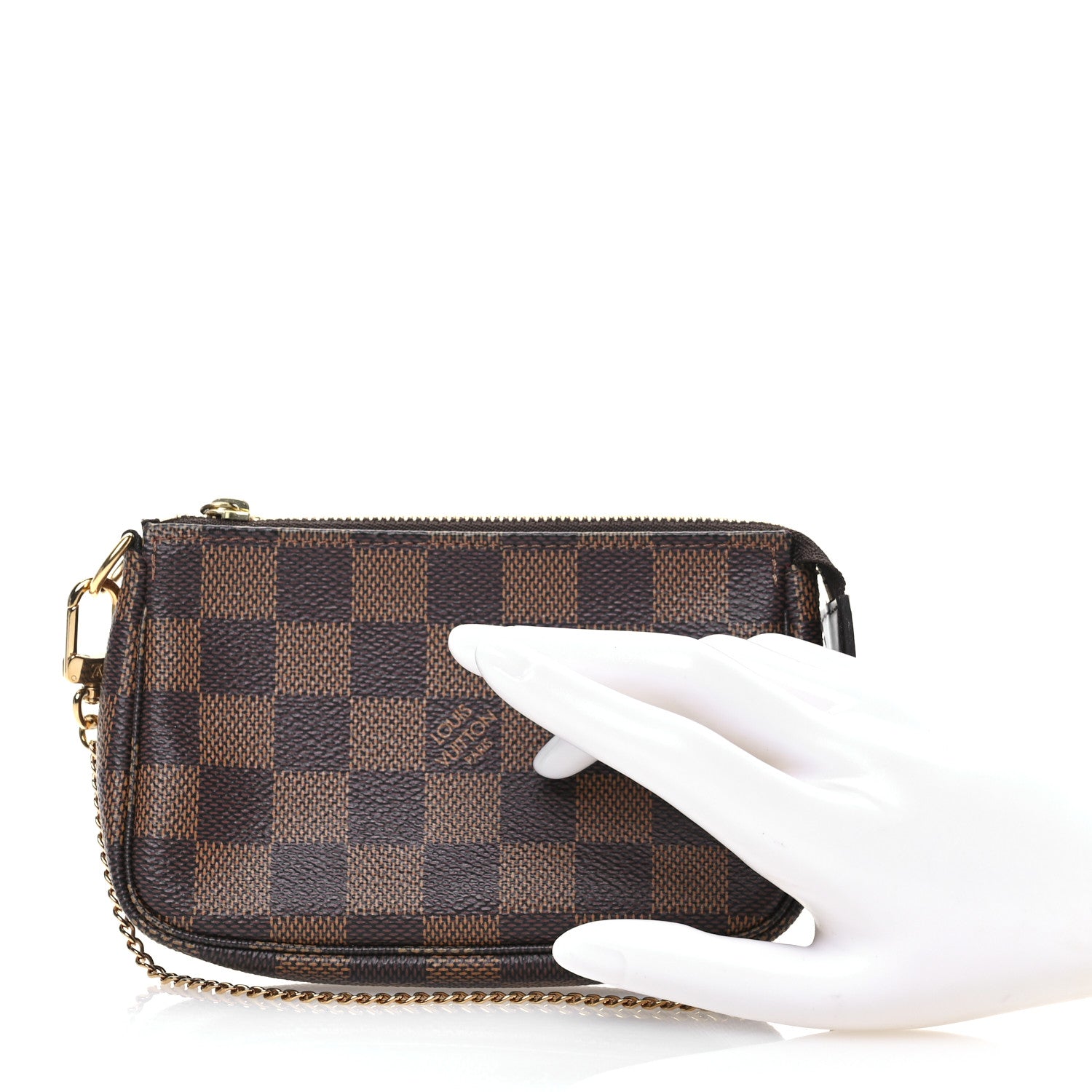 Louis Vuitton Damier Ebene Mini Pochette Accessories 2 of 7