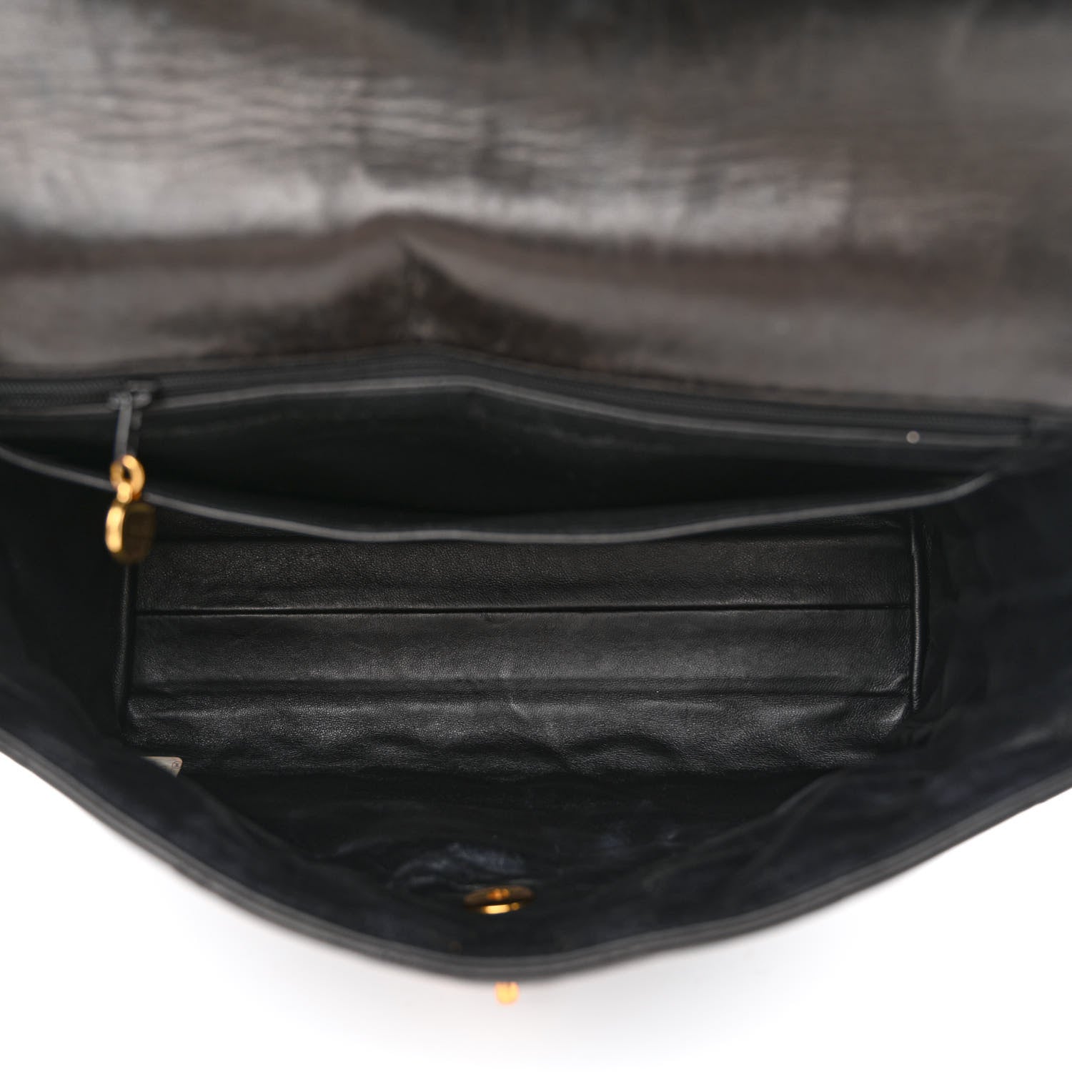 Chanel Lambskin Quilted CC Flap Shoulder Bag Black 5 of 13