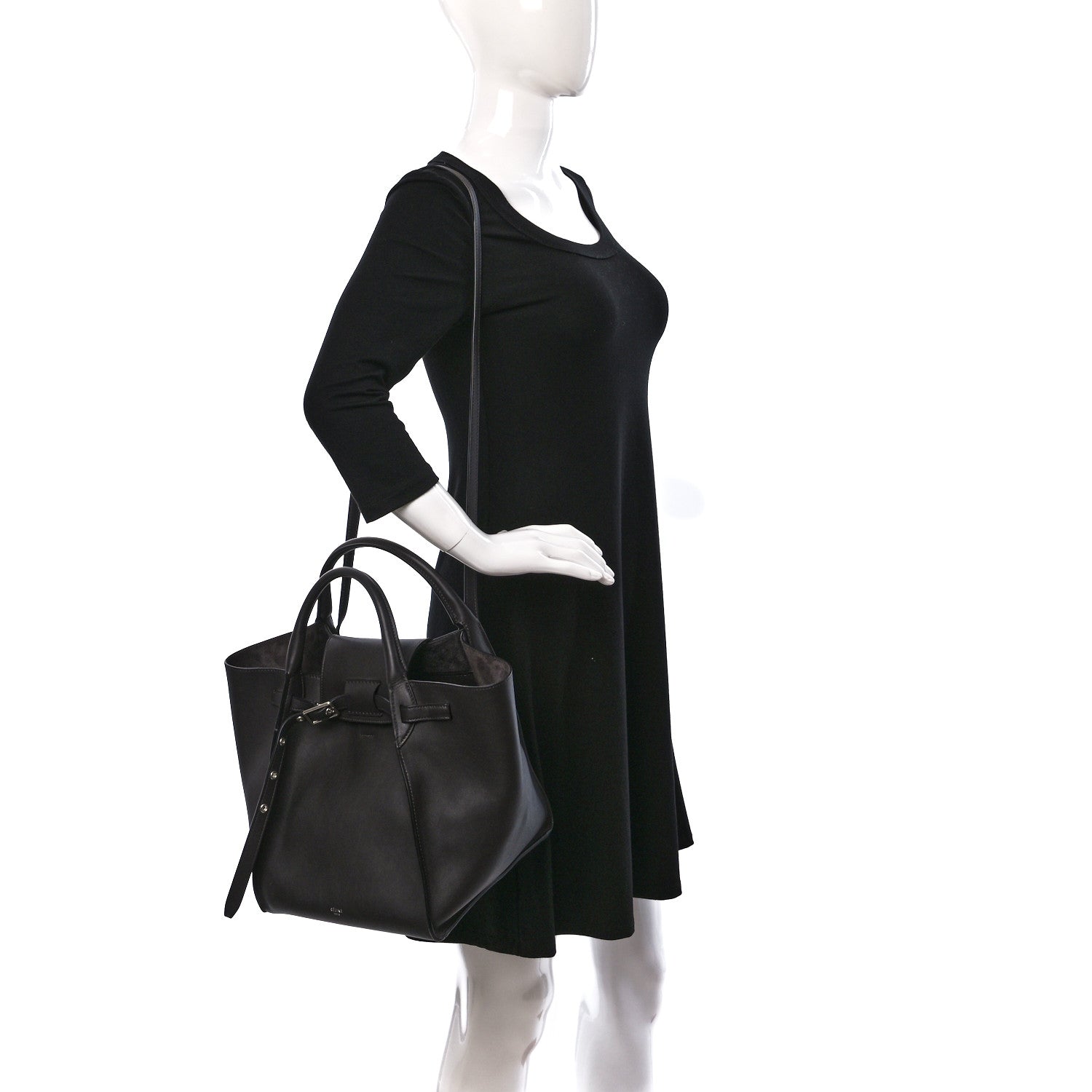Celine Smooth Calfskin Small Big Bag Dark Brown 2 of 13