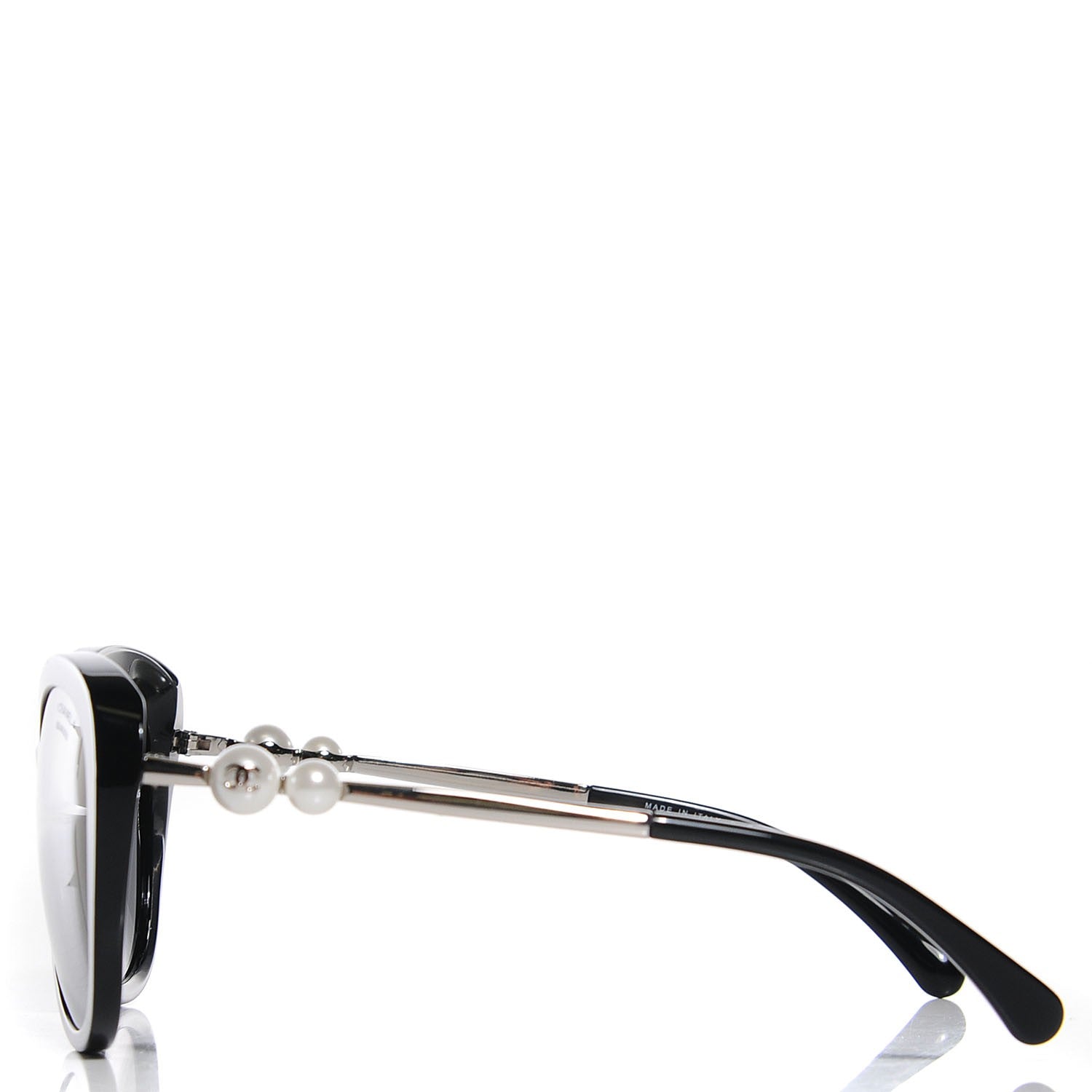 Chanel Butterfly Pearl Polarized Sunglasses 5338-H Black 2 of 6