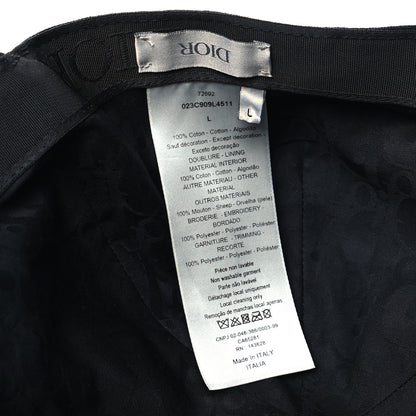 Christian Dior Cotton Embroidered Baseball Cap L Black 7 of 7