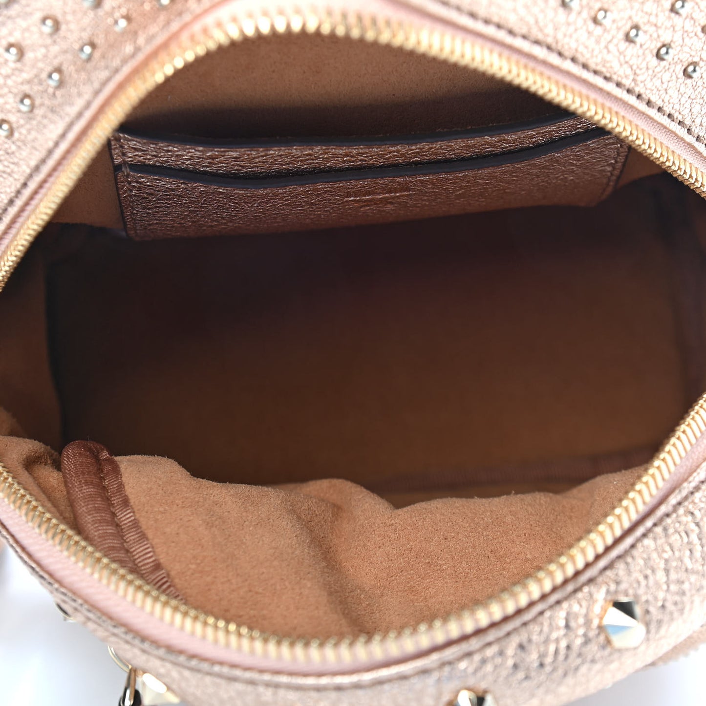 Metallic Calfskin Stud X-Mini Stark Bebe Boo Backpack
