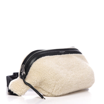 Saint Laurent Shearling Belt Bag Beige 3 of 8