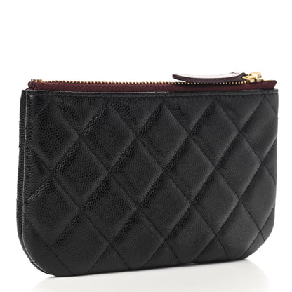 Chanel Caviar Quilted Small Cosmetic Case Black 3 of 8