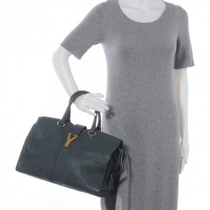 Saint Laurent Leather Medium Cabas Chyc Thyme 2 of 7