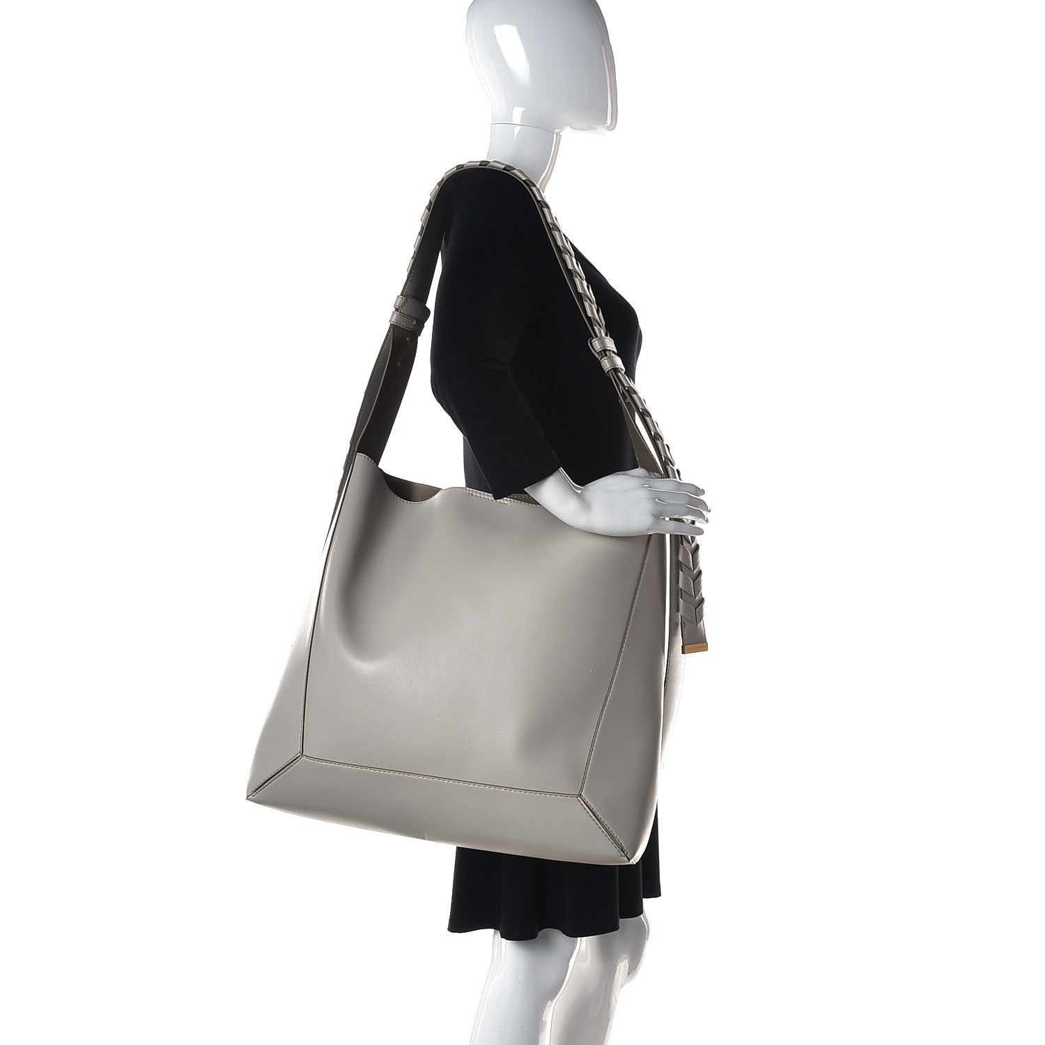 Stella McCartney Alter Nappa Braided Shoulder Bag Clay 2 of 12