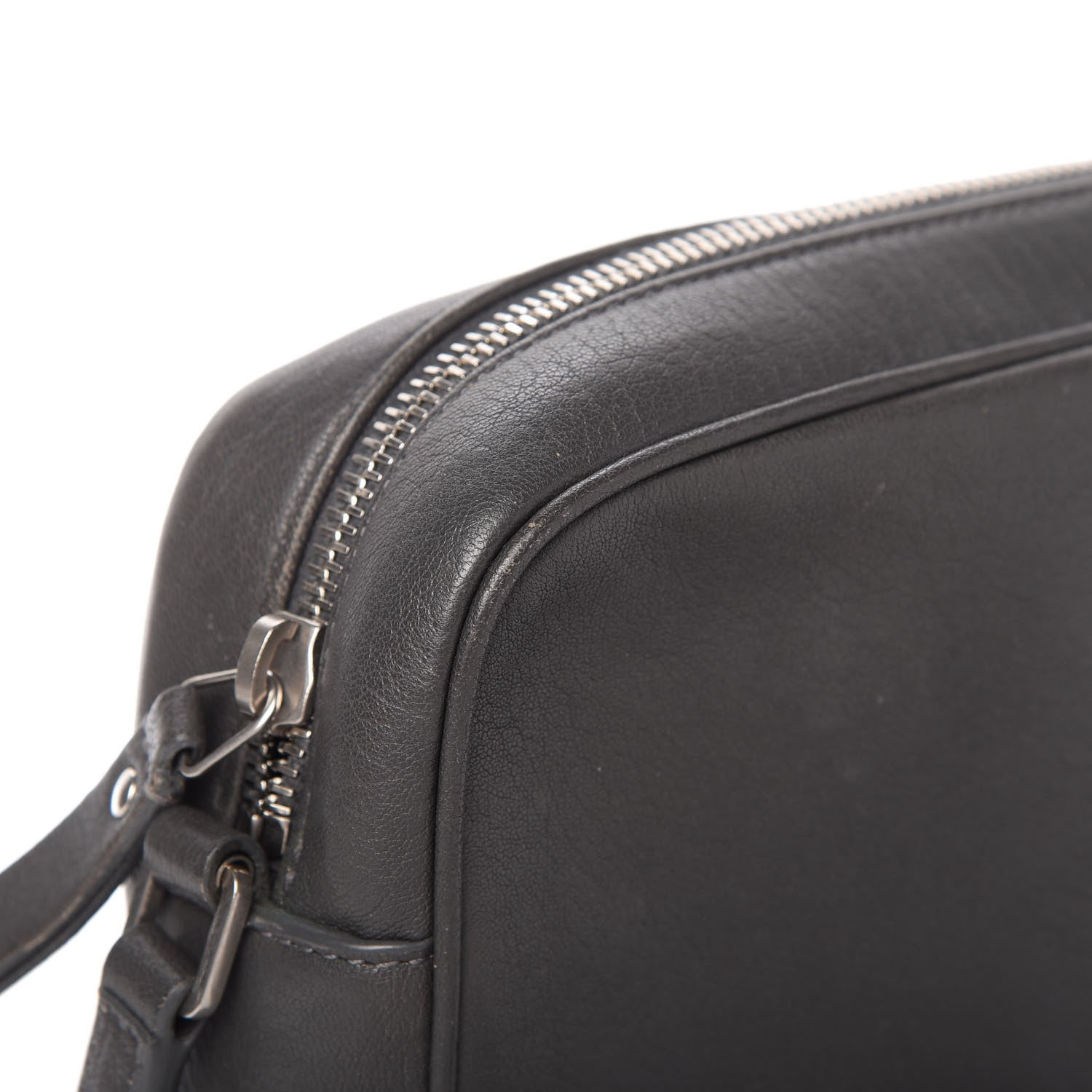 Saint Laurent Calfskin Monogram Small Lou Camera Bag Storm 14 of 14