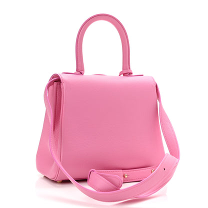 Delvaux Grained Calfskin Mini Brillant Satchel Flamingo 3 of 9