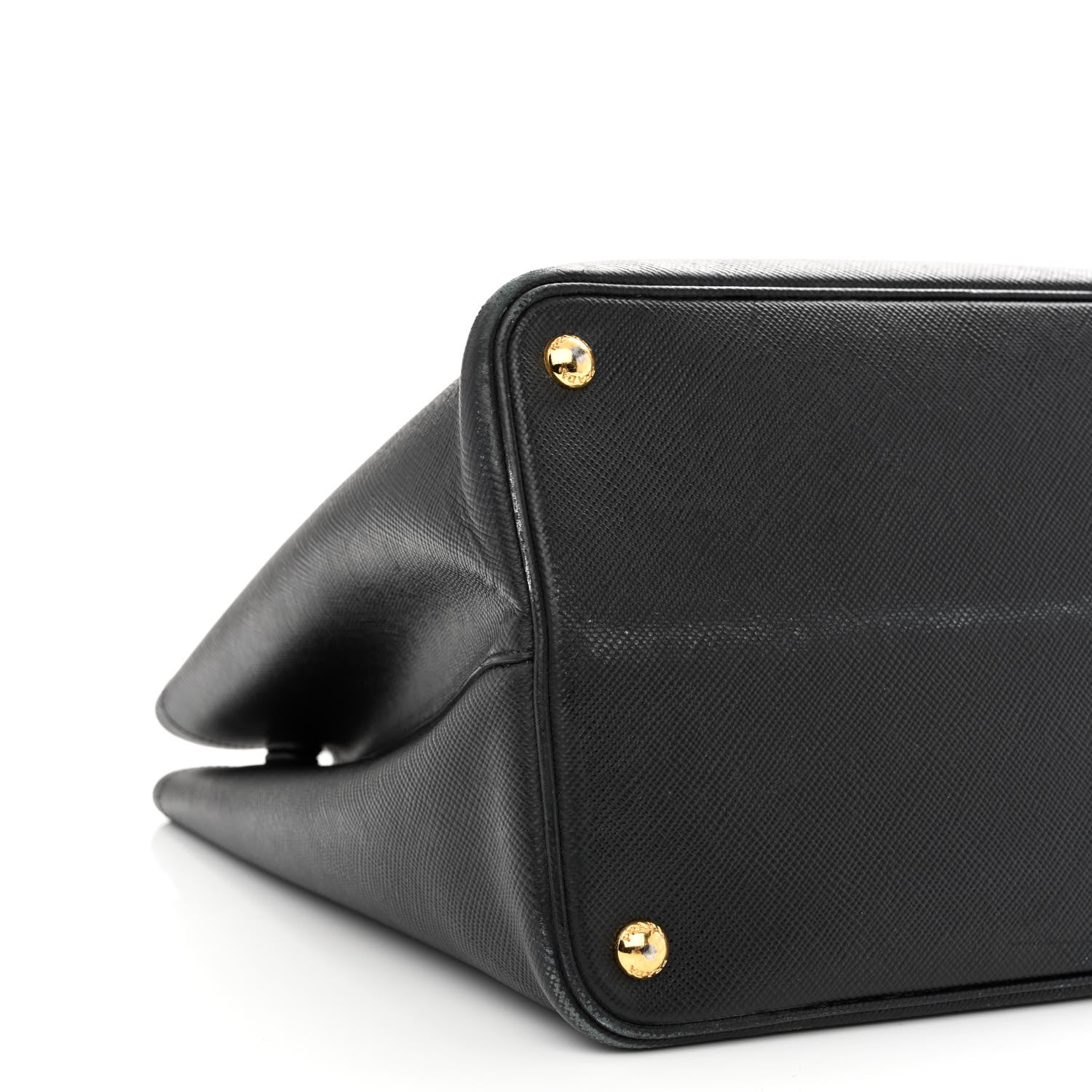 Prada Saffiano Cuir Medium Double Bag Black Fuoco 11 of 19