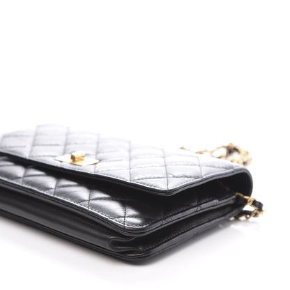 Chanel Aged Calfskin Quilted Reissue Wallet On Chain WOC Black 9 of 11