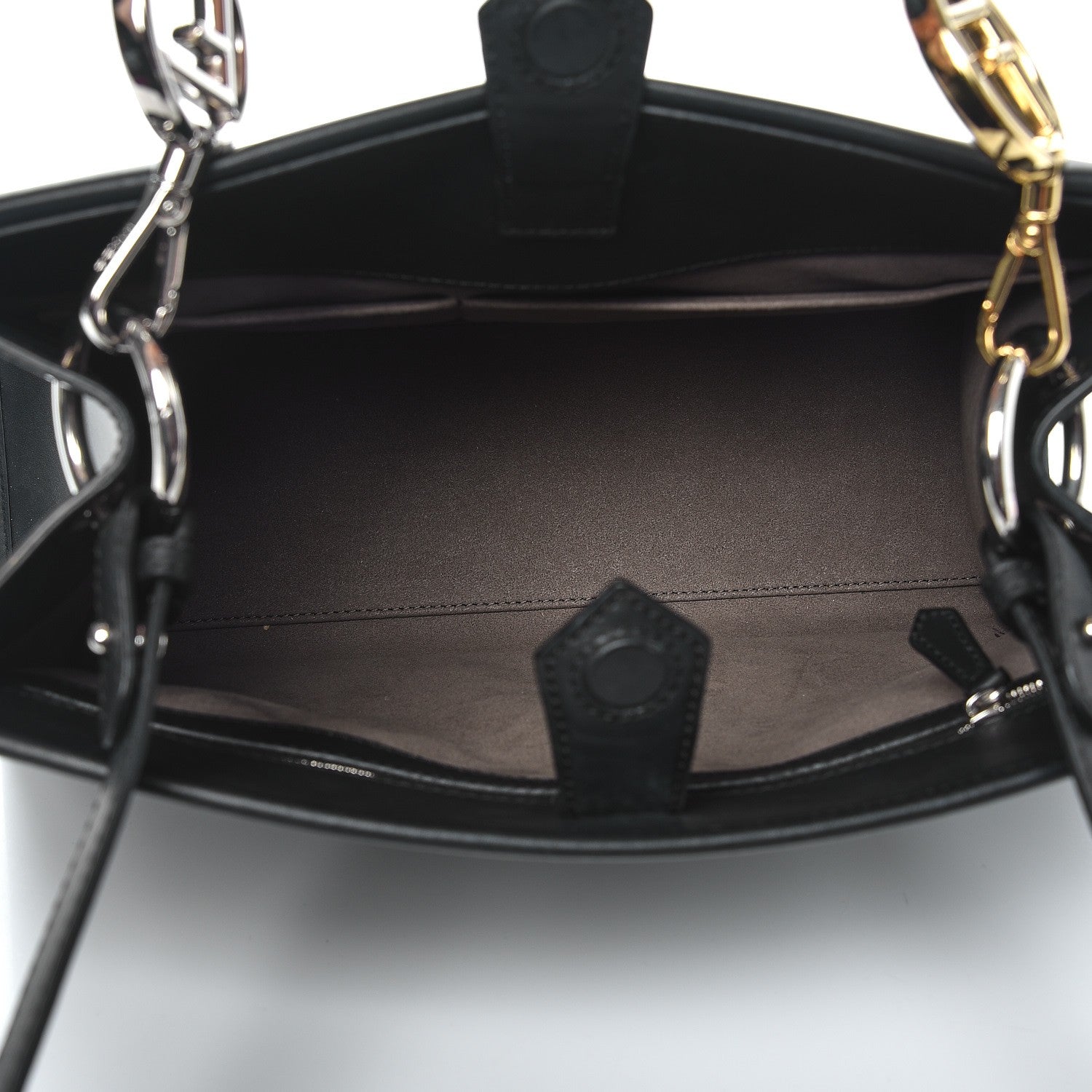 Fendi Vitello Century Opaco F is Fendi Regular Runaway Satchel Black 5 of 13