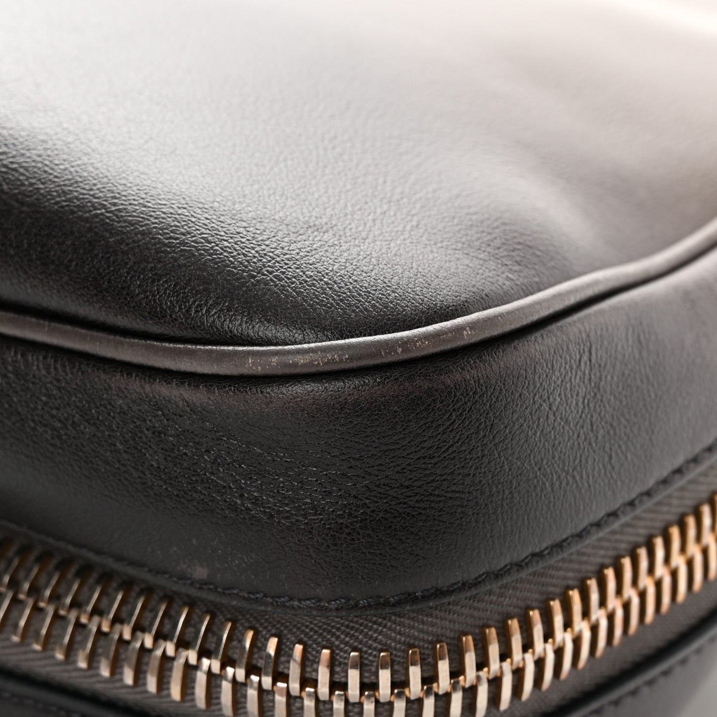 Grained Calfskin Medium Shaded Jennifer Crossbody Bag Brown
