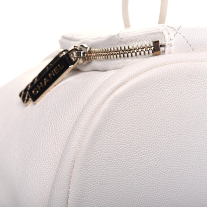 Chanel Caviar Quilted Business Affinity Backpack White 10 of 17
