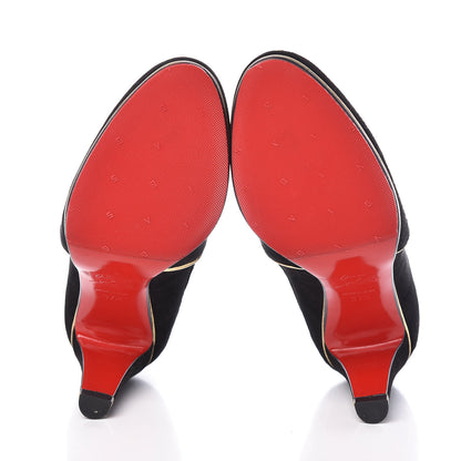 Christian Louboutin Veau Velours Loulouboot 85 Ankle Boots 37.5 Black 7 of 10