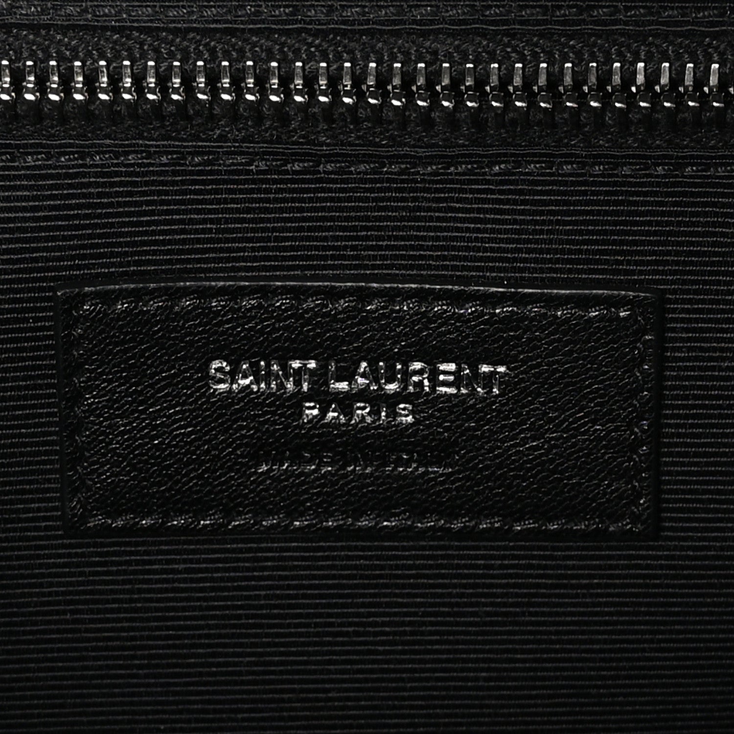 Saint Laurent Grain De Poudre Textured Mixed Matelasse Large Triquilt Monogram Satchel Black 7 of 10
