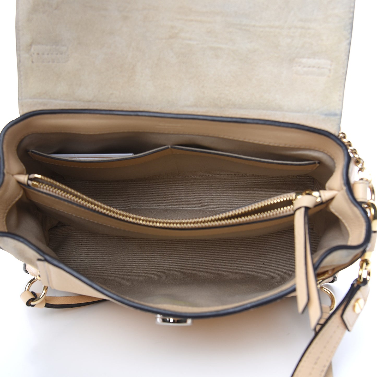 Calfskin Small Faye Day Shoulder Bag Blondie Beige