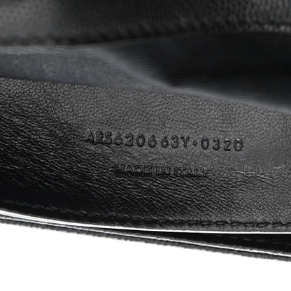 Saint Laurent Grain De Poudre Medium West Hollywood Monogram Fold-Over Black 8 of 11