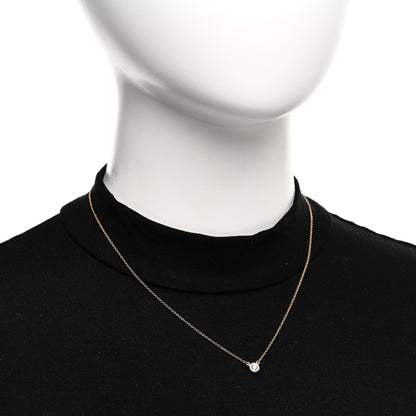 Tiffany 18K Rose Gold Diamond .17ct Elsa Peretti Diamonds by the Yard Pendant Necklace 2 of 5