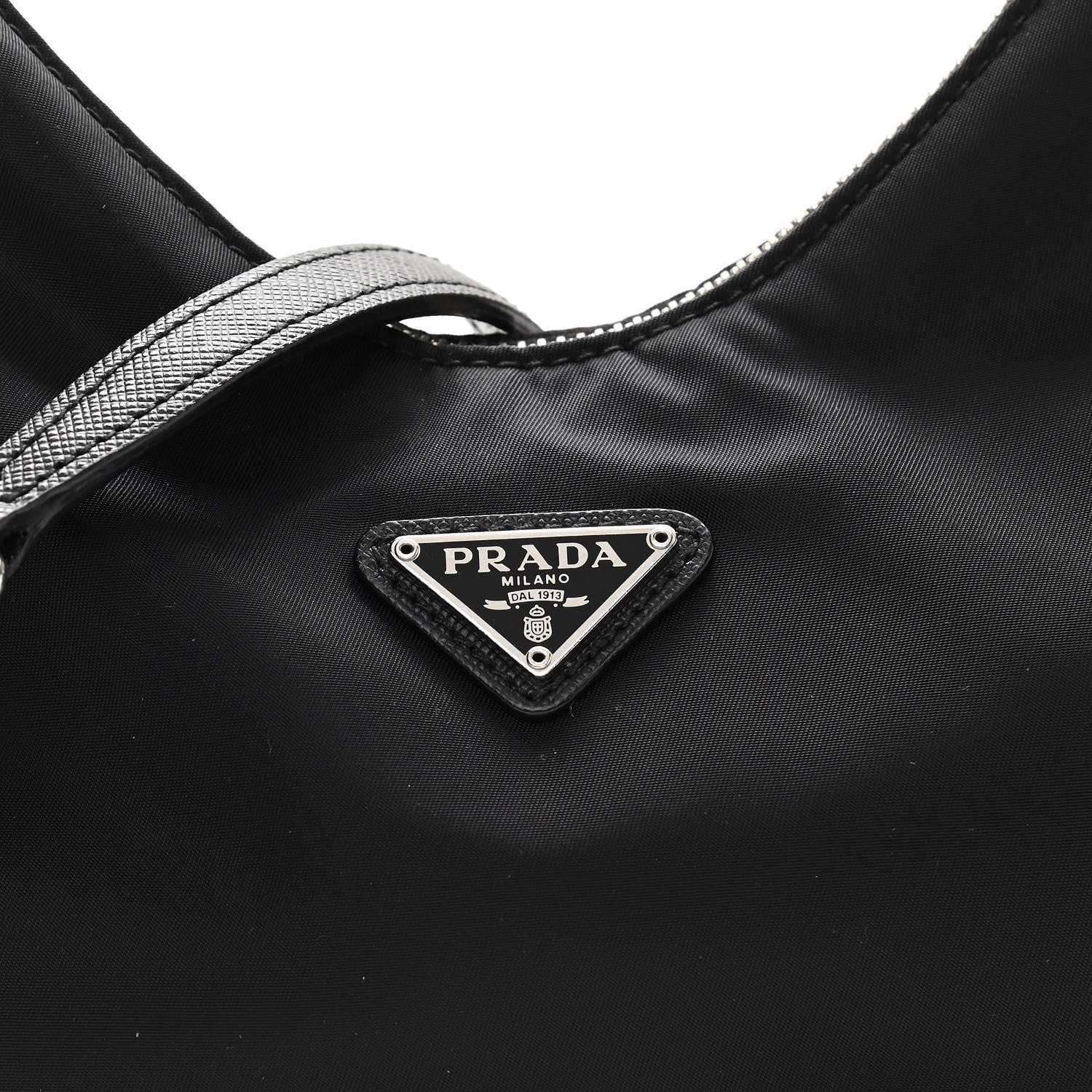 Prada Tessuto Nylon Saffiano Re-Edition 2006 Shoulder Bag Black 10 of 12