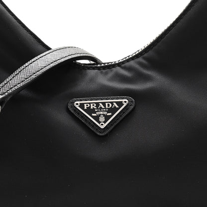 Prada Tessuto Nylon Saffiano Re-Edition 2006 Shoulder Bag Black 10 of 12
