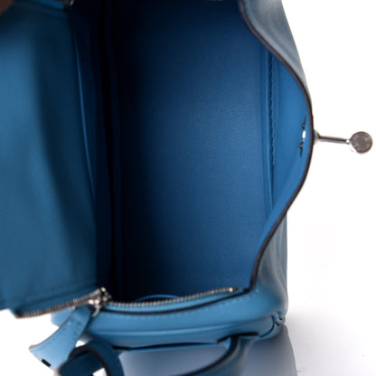 Hermes Swift Mini Lindy 20 Bleu Du Nord 4 of 9