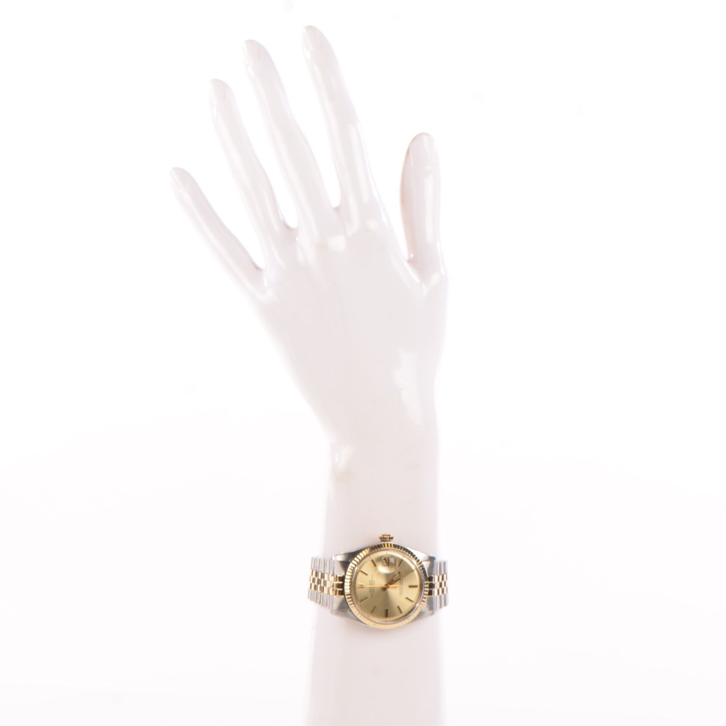 Stainless Steel 18K Yellow Gold 36mm Oyster Perpetual Datejust Watch Champagne 1601
