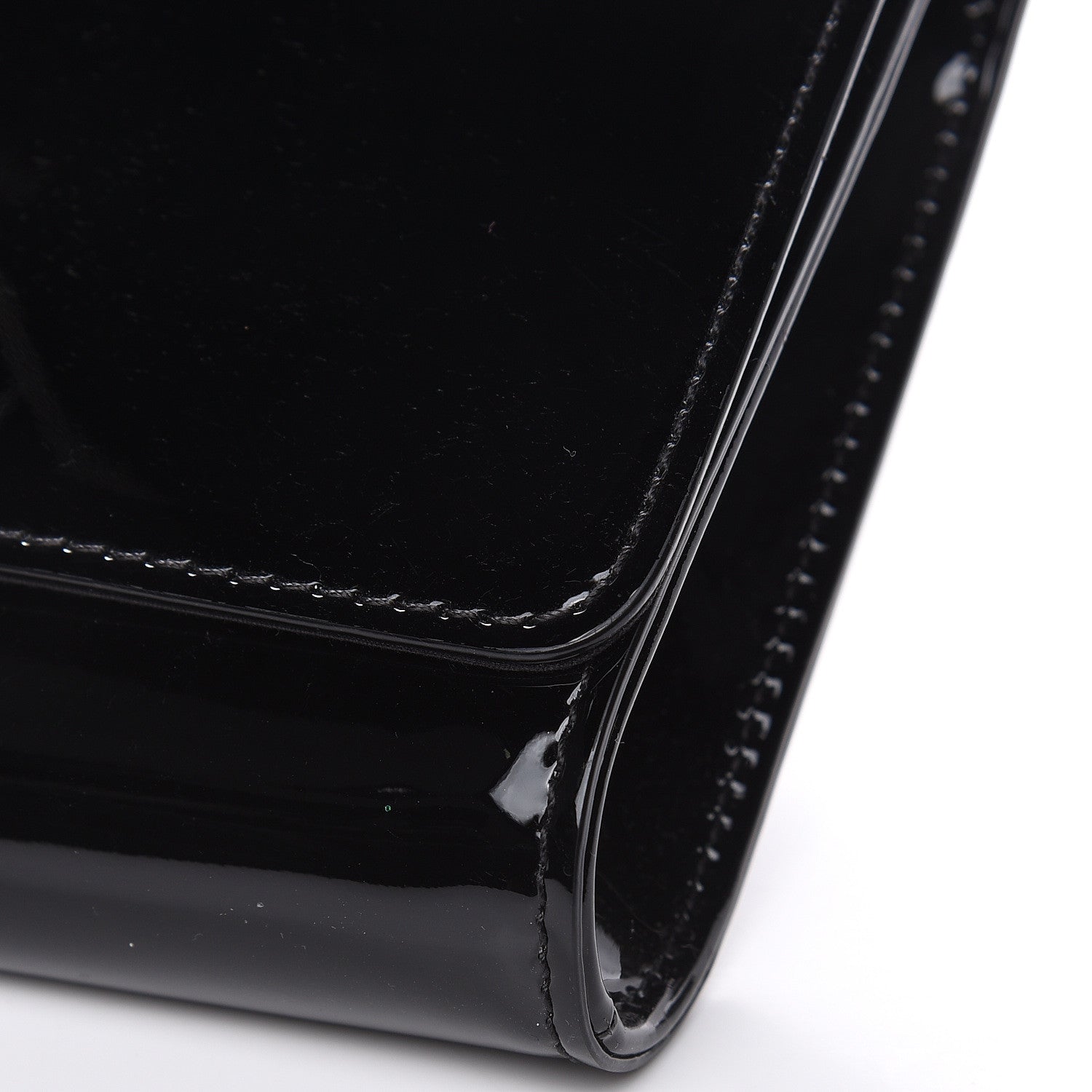 Louis Vuitton Patent Louise Clutch Black 9 of 10