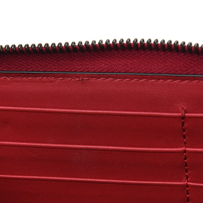 Gucci GG Supreme Monogram Cherries Zip Around Wallet Hibiscus Red 8 of 13