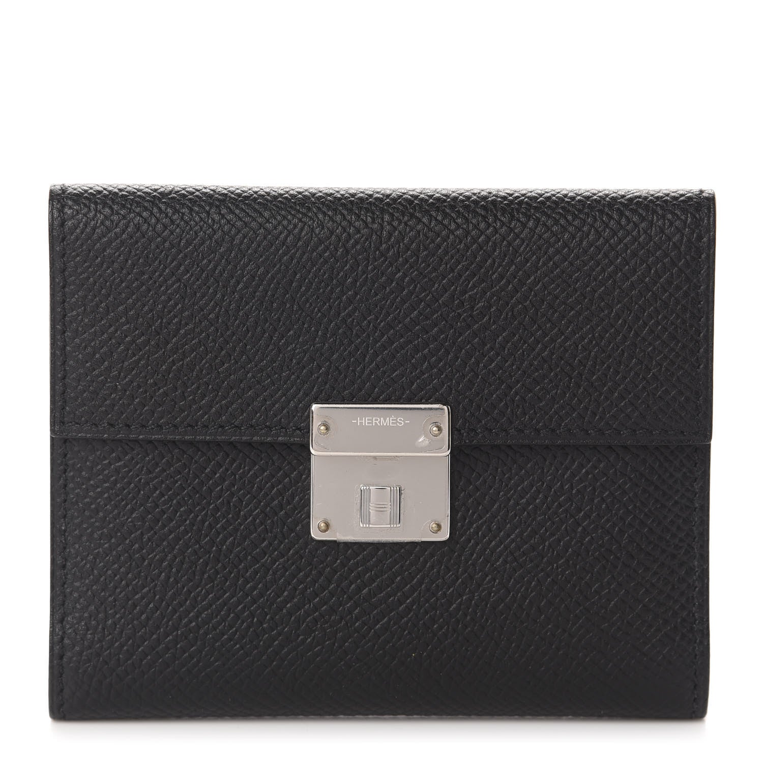 Hermes Epsom Clic Mini Card Holder Black 1 of 7
