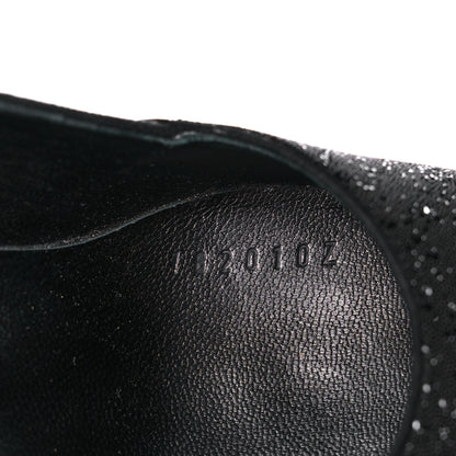 Hermes Suede Goatskin Crystal Powder Pumps 38.5 Black 8 of 10