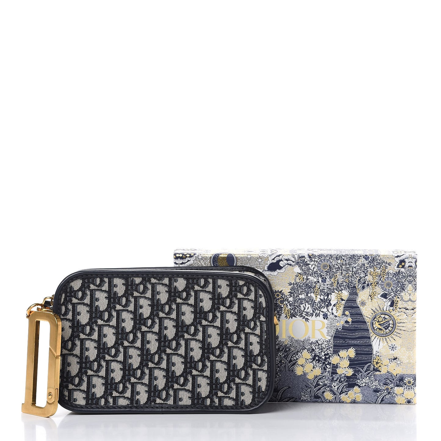 Oblique Diorquake Clutch Blue