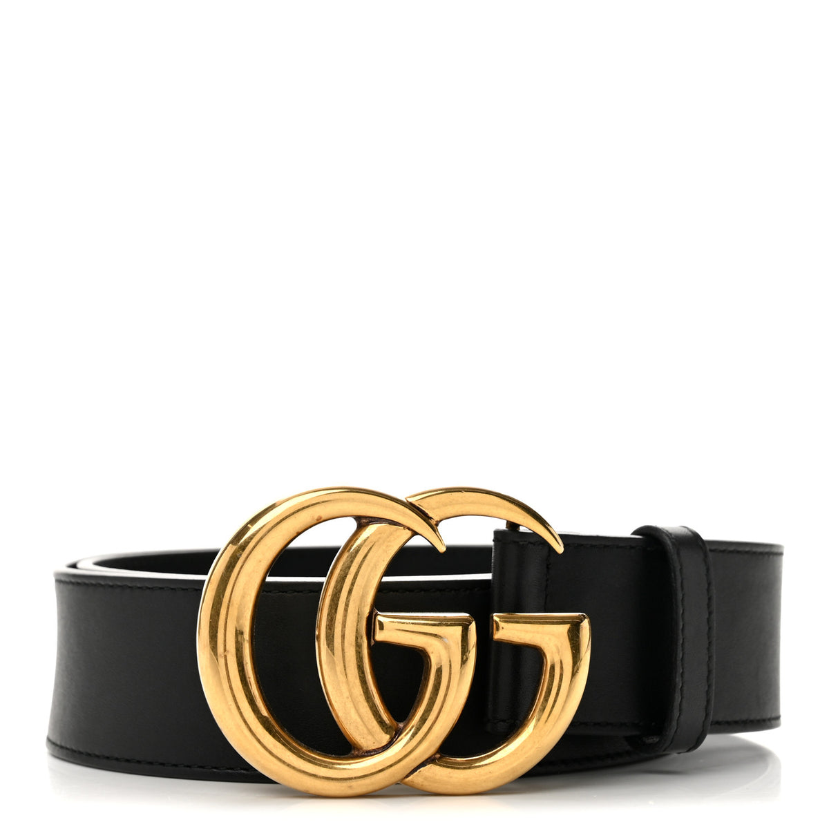 Gucci Calfskin Double G 40mm Belt 80 32 Black 1 of 9