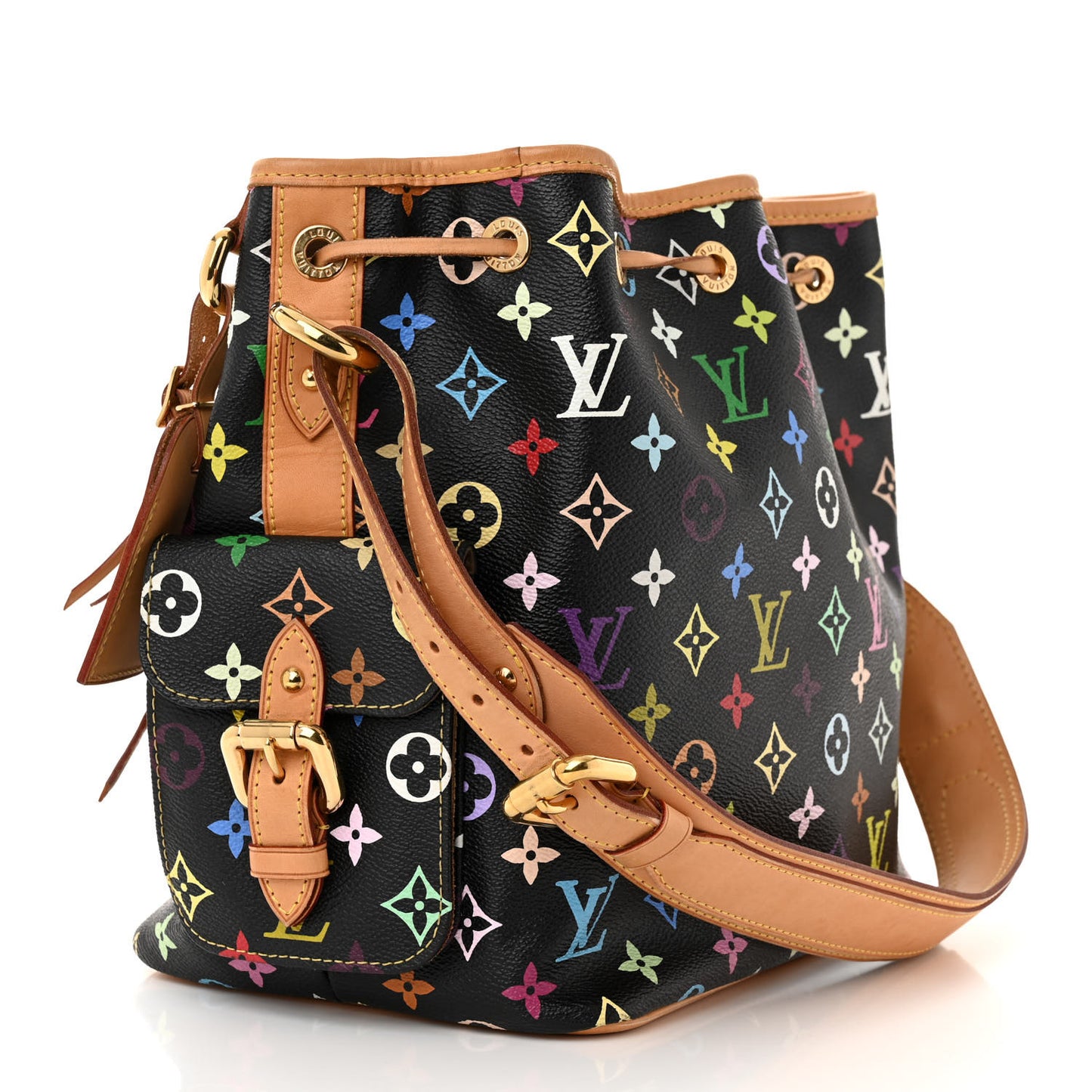 Monogram Multicolor Petit Noe Black