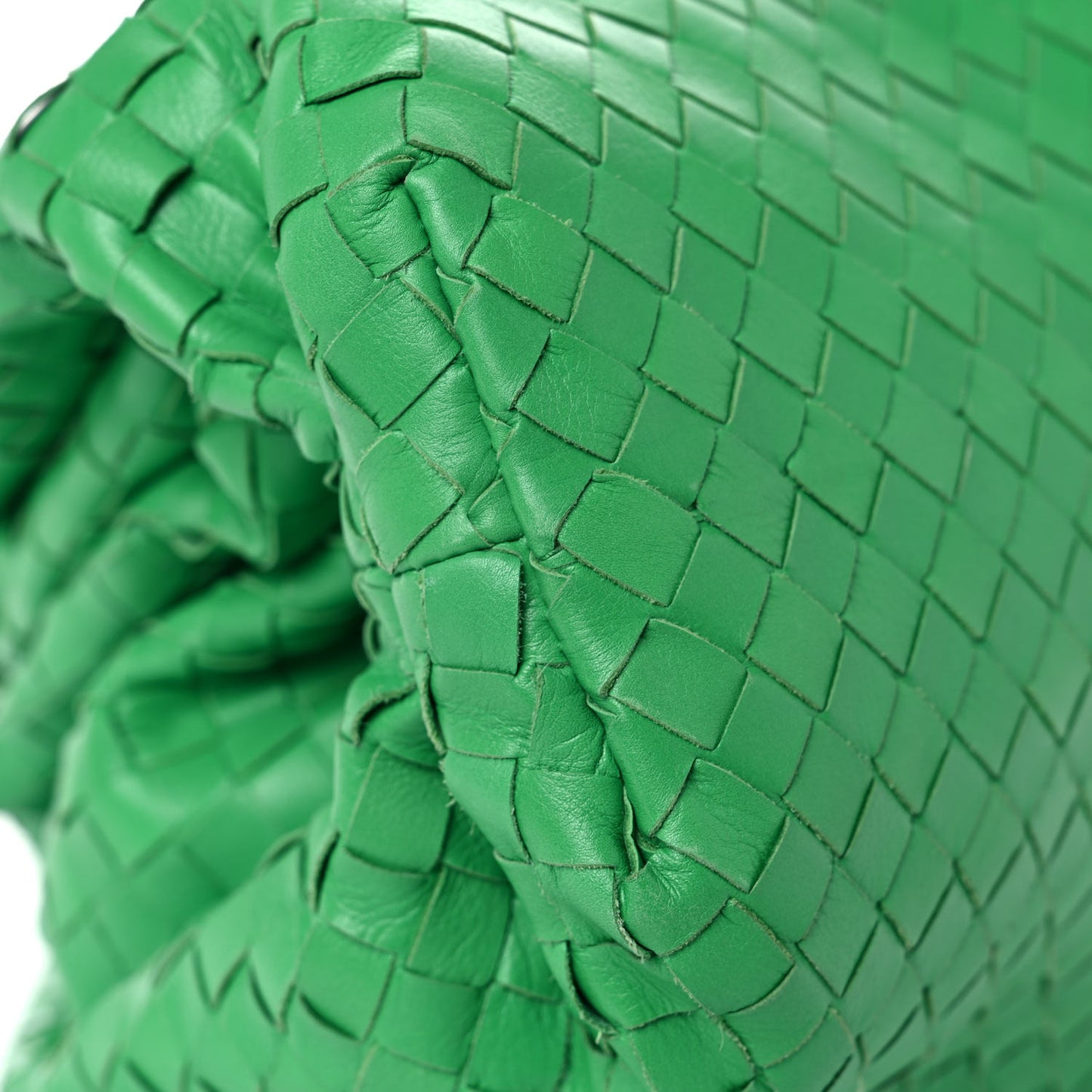 Nappa Maxi Intrecciato The Pouch Oversized Clutch Racing Green